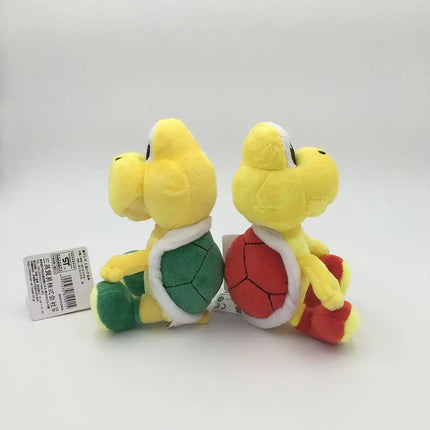 15cm Mario Koopa Troopa Plush - Small Sitting Green & Red Turtle, Koopa Paratroopa Stuffed Doll, Retro Video Game Collectible