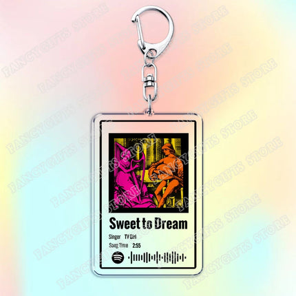 TV Girl Songs Keychains for Women Accessories Bag Cigarettes Out The Window Lovers Rock Not Allowed Keying Jewelry Fans Gifts
