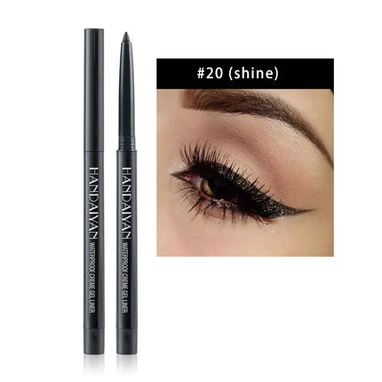 Matte Colorful Eye Liner Pen Cream 20 Colors Eyeliner Gel Pencils Option Easy To Wear Make Up Cosmetics White Yellow Blue Purple
