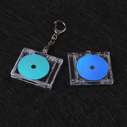 1pc NFC Functional CD Disc Key Chain Mini CD Case Keychain Peripheral Commemorative Album Key Holder For DIY Backpack Pendant