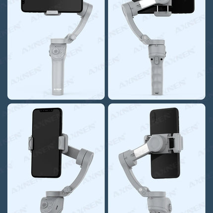 3 Axis Handheld Gimbal Stabilizer for Smartphone with Fill Light for iPhone Android Face Tracking Tiktok Vlog Smart Gimbals HQ6