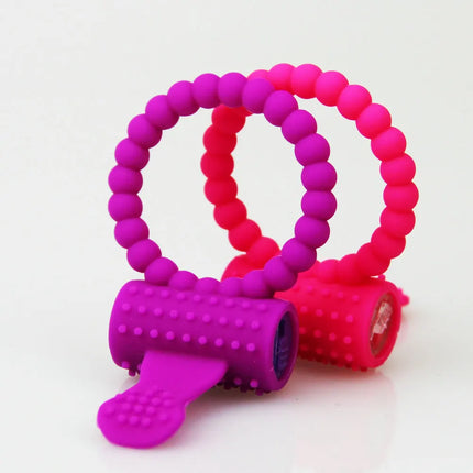Super-stretchy Vibrating Cock Ring Rabbit Ears Stimulator Delay Erection Penis Ring Mutual Couple Sex Toy Waterproof Silicone