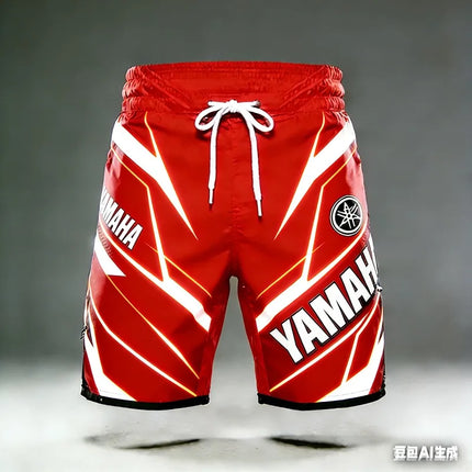 2026 Summer New Yamaha Classic Collection Fashion Sports Outdoor Fitness Shorts  Men Women Large Casual Motorcycle Riding Shorts