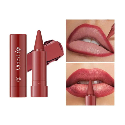 Twist Up Lipliner Sexy Lipstick Pen Multipurpose Powder Blusher Velvet Matte Waterproof Lip Contour Non Stick Cup Lip Rouge