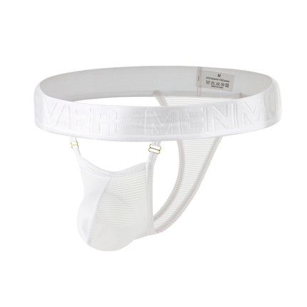 Men's Underwear Mesh Ultra-thin Thong Man Panties Transparent Underpants G String High-cut Hollow Penis Pouch T-back