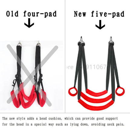 Door Hanging Sex Swing with Seat Sexy Pose BDSM Bondage Love Sling Alternative Flirting Adult Products Sex Toys for Couples Two