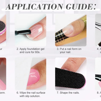 Saviland 100g Builder Nail Gel White Nude Pink Nail Extension Gel Multifunctional Nails Art Gel Polish Soak Off UV for Salon DIY