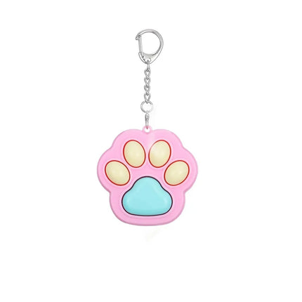 Novelty Cat Paw Clicker Fidget Keychain Stress Anxiety Relief Toys Decompression Gifts Office Travel Pass Time Gadgets