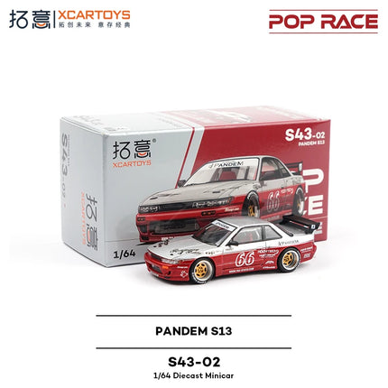 XCARTOYS POP RACE 1/64 Mercedes Lambocini Ramo Yaris Aston Martin Nissan Honda Cars Alloy Toys Diecast Model Kids Toys Boys
