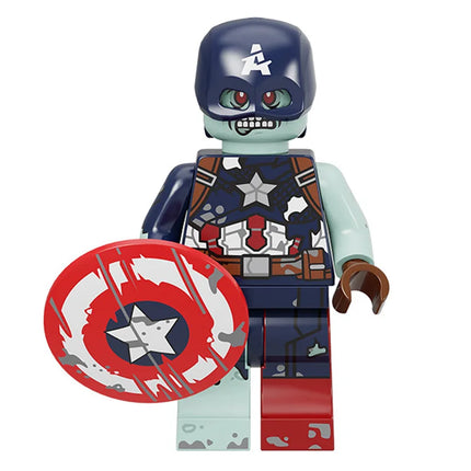 Hot Toys New Marvel Superhero Building Blocks Set Wanda Vision Loki Captain America Action Figures Kids Mini Doll Toy Gifts
