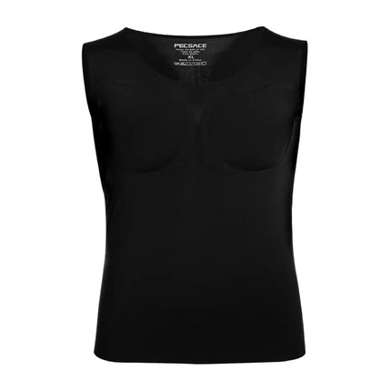 New Invisible Men's T-Shirt with Fake Muscles Short Sleeve Slim Fit Bodybuilding Costume Youthful Popular Nylon Spandex Blend
