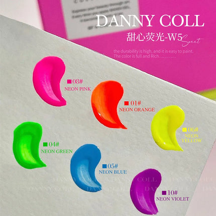 Fluorescent Color Gel Nail Polish Set Summer Neon Gel Semi Permanent Varnishes Nail Art Manicure Soak Off UV LED Gel Polish 15ml