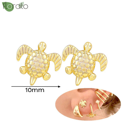 925 Silver Needle Fashion Heart Gold Color Stud Earrings for Women Exquisite Zircon Small Earrings Luxury Ear Piercing Jewelry