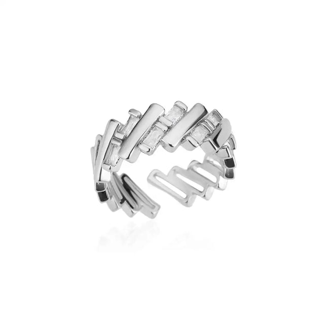 2025 Korean Fashion Adjustable Stainless Steel Rings For Women Simple Engagement Wedding Rings Fashion Jewelry Accessories Gift