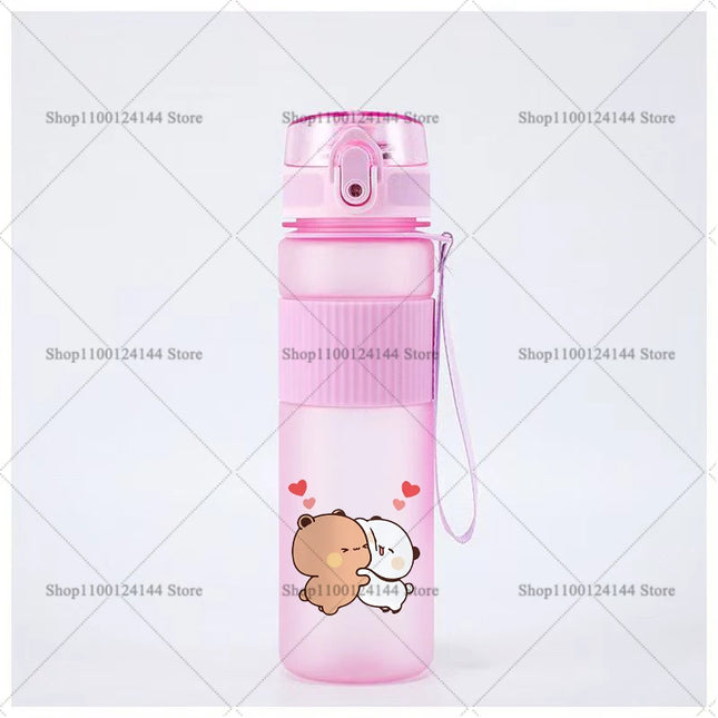 Bubu Dudu Water Bottle Yier Bear Panda Girl Boy Large Capacity Sports Kettle Transparent Cold Water Cup Outdoor Portable 550ml