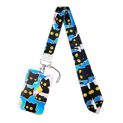Cute Cartoon Cat Duck Neck Strap Lanyards For Keychain ID Credit Card Pass Animal Hang Rope Cell Phone Charm Accessories