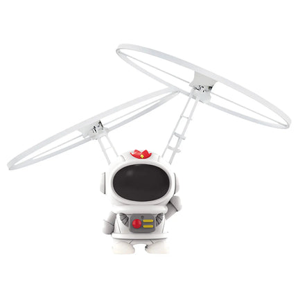 Flying Robot Astronaut Toys Children Robot Toys with Light Cute USB Charging Astronaut with LED Light for Boys Girls Christmas