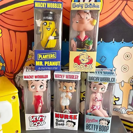 Wacky Wobbler The Sailor Man Anime Figure Sexy Betty Bobblehead Mr. Peanut Statue Toy Collectible Fans Gifts Bar Cafe Car Decor