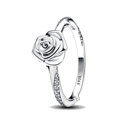 2025 New 925 Sterling Silver Shiny Classic Square Crown Heart-shaped Ring Exquisite Luxury Charm Jewelry Holiday Surprise Gifts
