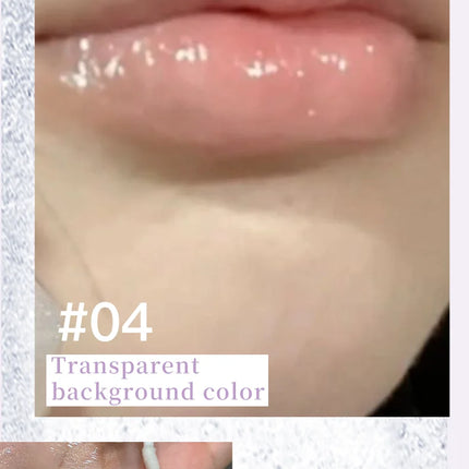 Cizn Galaxy Qin Lip Gloss Moisturizing and Long-Lasting Fine Shimmer Plumping Lip Gloss Mirror-Like Water Gloss Daily Lipstick Cosmetics Same Style as Girl Groups
