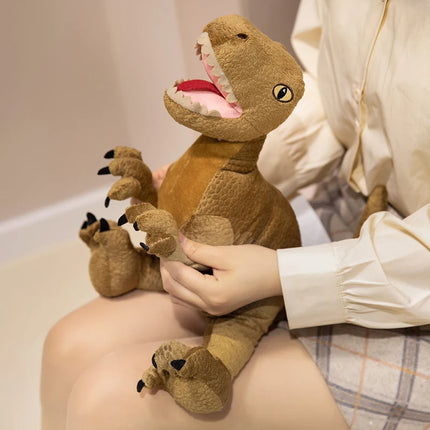 35-100CM Cartoon Dinosaurs Plush Toy Simulated Triceratops, Tyrannosaurus Rex, Stegosaur, Velociraptor, Brontosaurus Plushie Toy