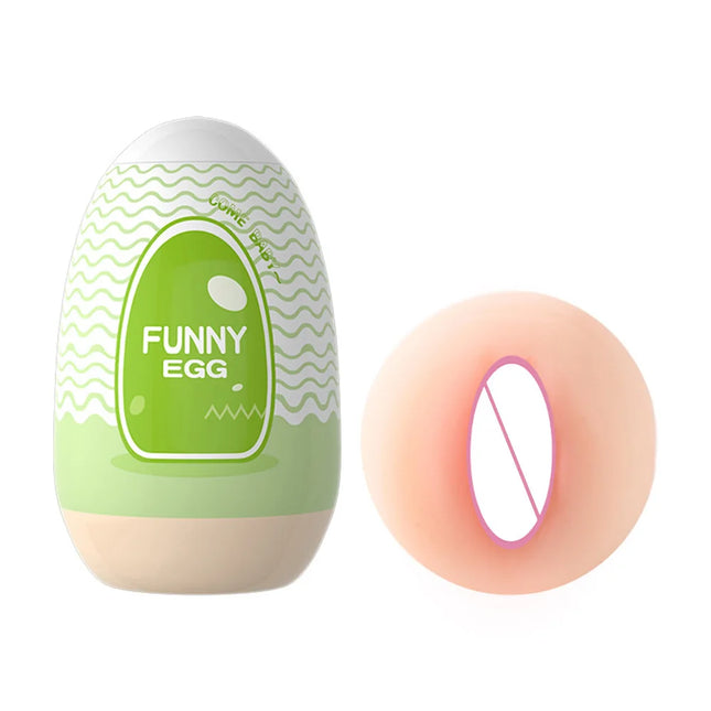 Cups Masturbator Egg Portable Stimulator Penis Massager Soft Rubber Adult Sex Toys for Men Realistic Vagina Pocket Pussy