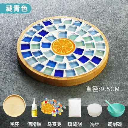 Mosaic Coaster DIY Kit Bamboo / Dessous-de-Verre Mosaïque DIY Bambou