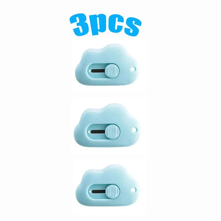 1/2/3/6PCS Cute Rabbit Cloud Color Mini Portable Utility Knife Paper Cutter Cutting Razor Blade Office Stationery Supplies