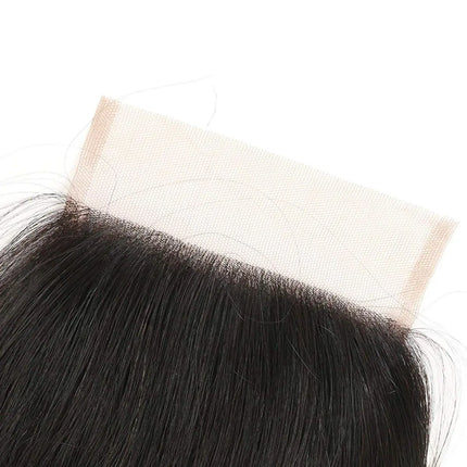 Straight Lace Closure Human Hair 4x4 Lace Closure Brazilian Hair Lace Frontal Free Part Closure 100% Human Hair Extensions