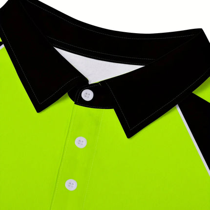 The new men's long-sleeved POLO shirt for Spring and Autumn 2025 features street fashion and comfort with 3D pattern printing
