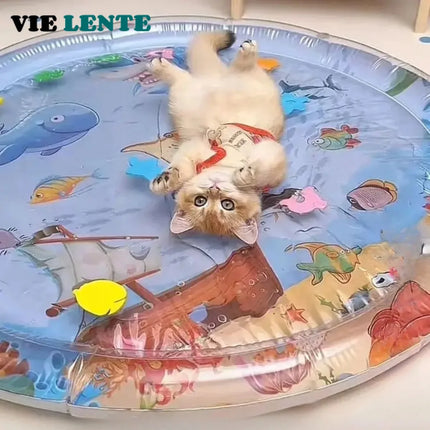 Water Sensory Play Mat Thickened Inflatable Pet Water Bed Cushion Puppy Cats Pet Kennel Top Quality Cool Cold Mat Pet Supplies