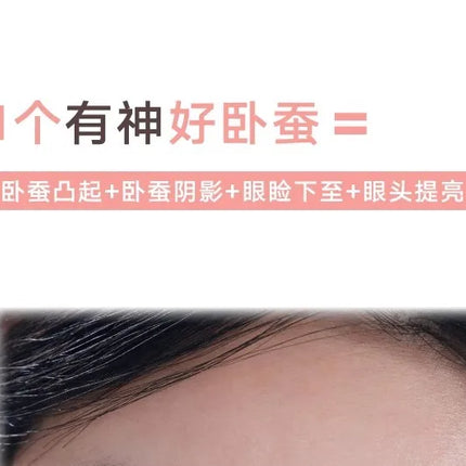 Judydoll 4 Colors Eyeshadow Palette Blush Eyeliner Eye Shadow Highlight Contour Palette Silkworm Plate Face Brighten Makeup