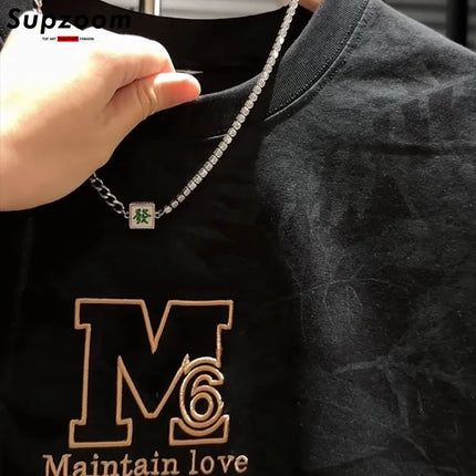 Supzoom New Arrival Summer Top Fashion Neutral Artistic Texture Embroidery O-neck Casual Heavy Cotton Ins Loose Men Tshirt