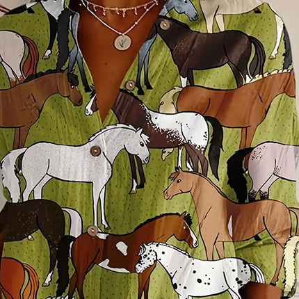 Women Plus Size Woven Spring And Summer Shirt