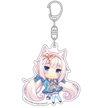 Anime Nekopara Acrylic Keychain Pendant Bag Car Keychain Accessories Cell phone Acrylic Key Rings Decor Gift
