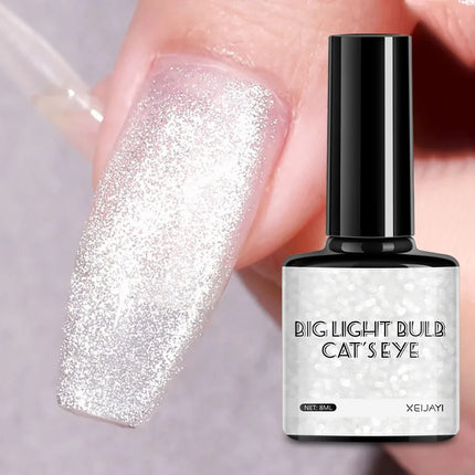 10ml Flamingo Red Magnetic Cat eye Gel Gemstone Glitter Cat Eye Gel Polish Semi-permanent UV LED Cateye Nail Varnish Manicure#GY