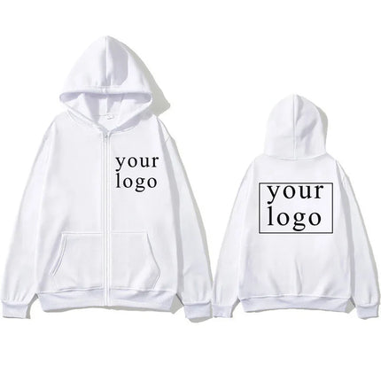 Custom Print Zip Hoodie / Hoodie Zippé Imprimé Personnalisé