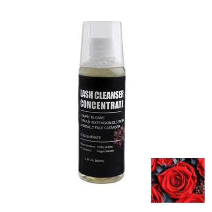 Eyelash Extension Shampoo Concentrate Kit 100ml Lash Bath Foam Cleanser Mousse Friendly For Daily Face lash cleanser concentrate