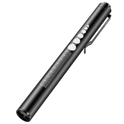 USB Rechargeable Stainless Steel Pen Light, Mini Medical LED Flashlight for Pupil Oral Check, Portable Handy Torch Lamp