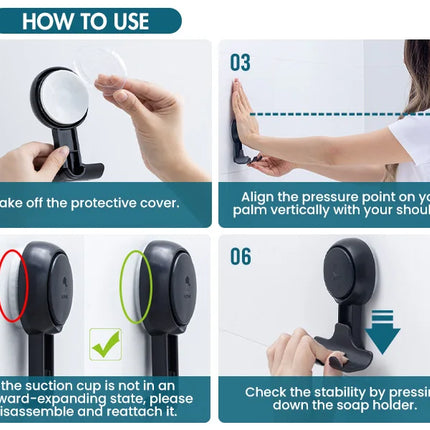 TAILI 2pcs Shaver Holder Washroom Wall Sucker Suction Cup Hook Razor No Drilling Bathroom Removable Reusable Shaver Holder Hook
