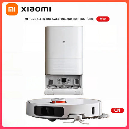 Xiaomi Robot Vacuum and Mop M40, Lidar Navigation,Auto Dust Emptying & Self-Cleaning Base,12000Pa Ultra Suction,For Pet Hair