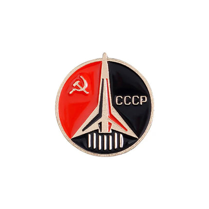 Russia Flag Enamel Pins Custom Brooches Simple Lapel Badges Peace and Love Jewelry Gift for Friends