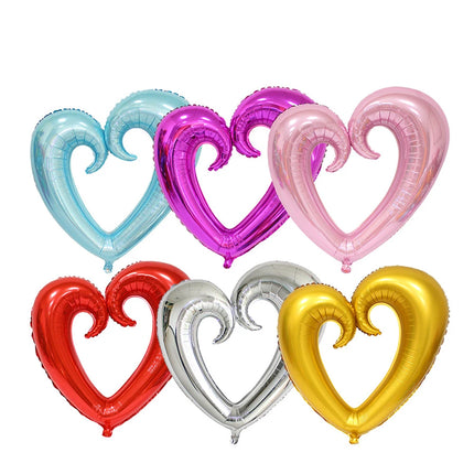 Lipstick Balloon Large Lip Heart Foil Balloons for Spa Makeup Girl's Party Decors Bridal Shower Wedding Valentine's Day Supplies