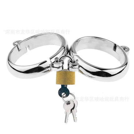 Elegant Rose Gold Cross Bracelet & Rings – Stylish Jewelry with Versatile Restraint Potential for Sensual Play