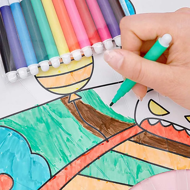 10/20/30Packs Mini Drawing Marker 6-Color Watercolor Pens Stationery Accessories Suitable for Painting Art Classroom Supplies TMZ