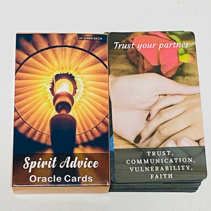Spirit Advice Oracle Cards 47 Deck English Version Spirit Board games with Keywords on Cards