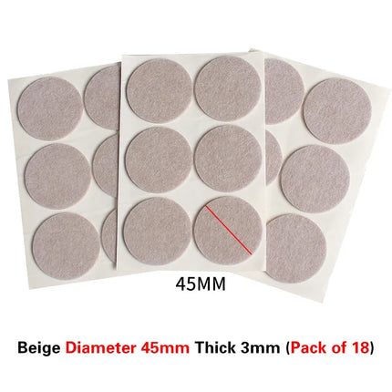 16 Styles Thicken Self Adhesive Felt Chair Leg Pads Floor Protectors Furniture Legs Table Leg Covers Round Bottom Anti-Slip Pads