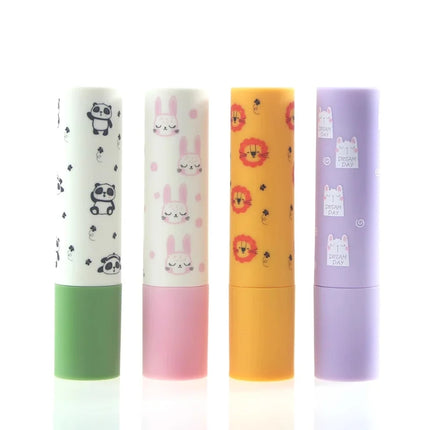 10/30/50/100PCS  Empty Lipstick Tubes Direct- filling Cute Cartoon Pattern DIY Empty Round Lip Balm Tube Packaging For Children