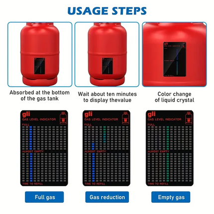 Gas Indicator Level Practical Propane Butane LPG Fuel Gas Tank Level Indicator For Measurement Of Gases At The Adhesive Product