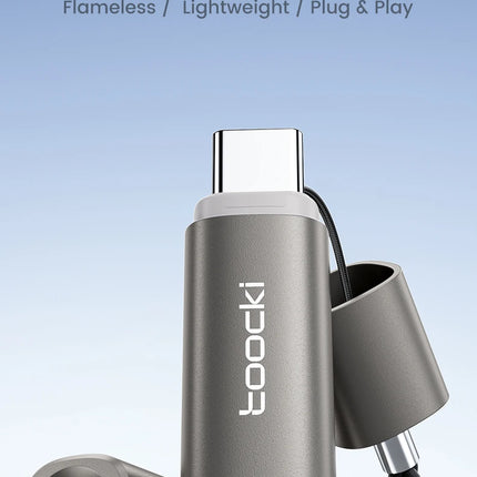 Toocki TG13/14 Type-C Mini Electric Lighter Plug&Play Blow to Light Mobile Cigarette Lighter Flameless Windproof Fast Ignition